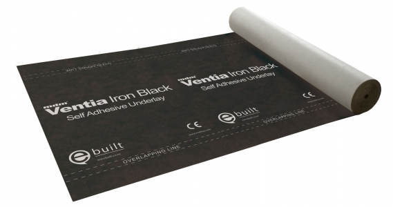 VENTIA BLACK SELF ADHESIVE UNDERLAY 1.5m 75m2